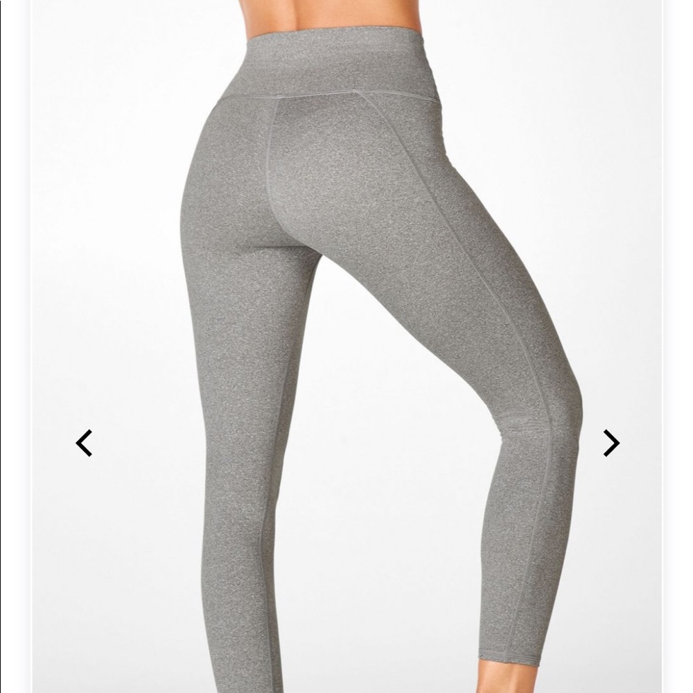 Fabletics High-Waisted Powerhold 7/8 in Grey